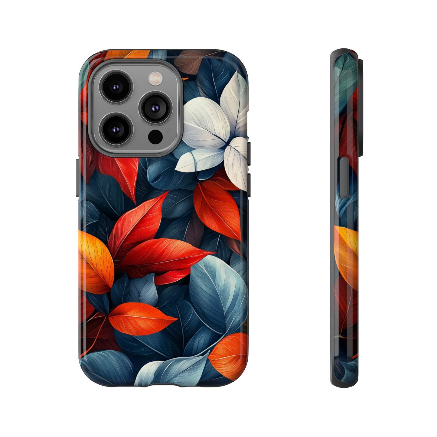 Autumn Midnight Leaves | Luxe Floral Phone Case for iPhone, Pixel & Samsung