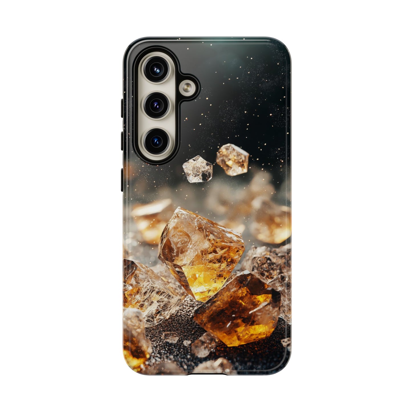 Golden Ember Crystal Phone Case for iPhone, Samsung & Google Pixel