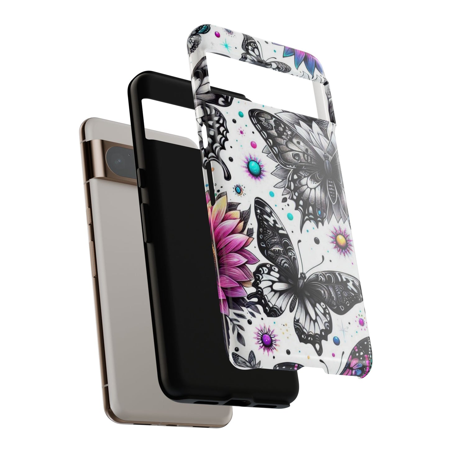 Celestial Flight – Cosmic Butterflies & Floral Magic Mobile Cover