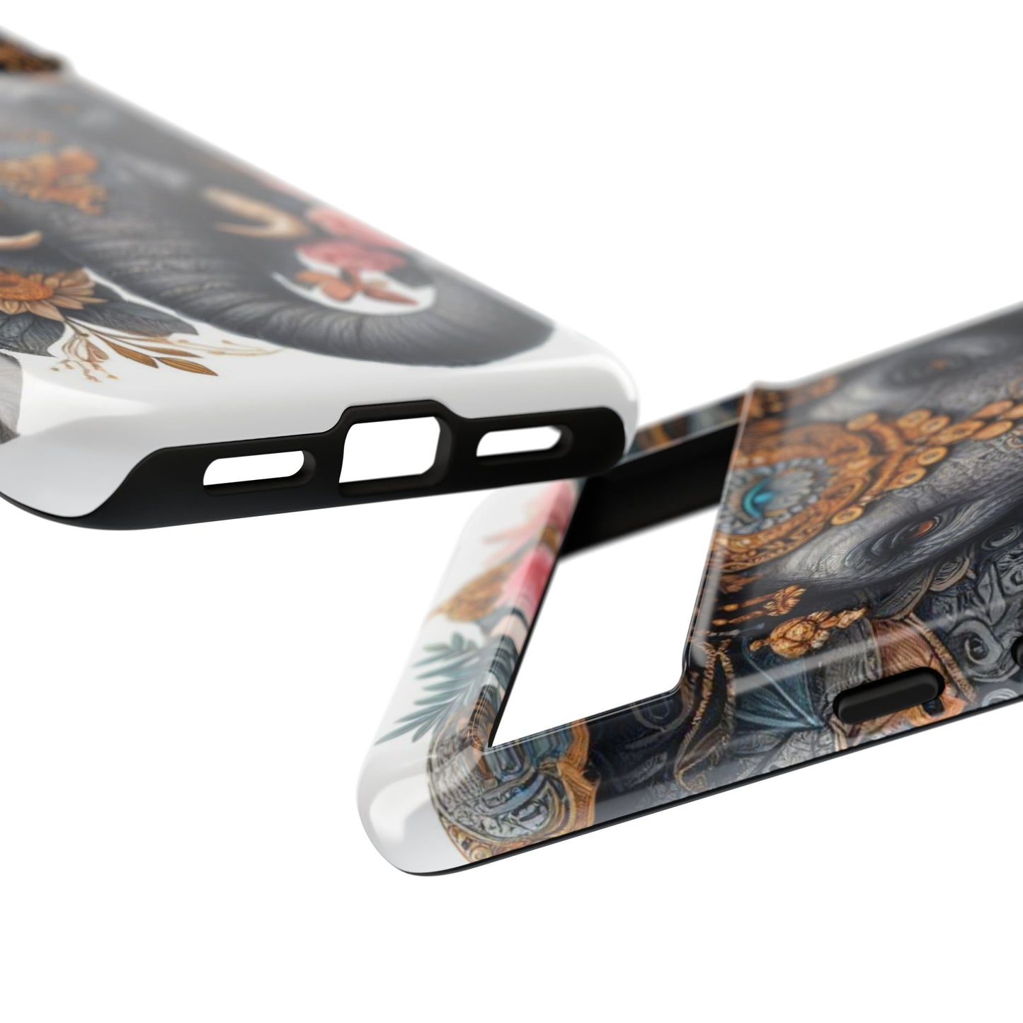 Golden Royal Elephant Mobile Cover – Luxurious Ornate Art