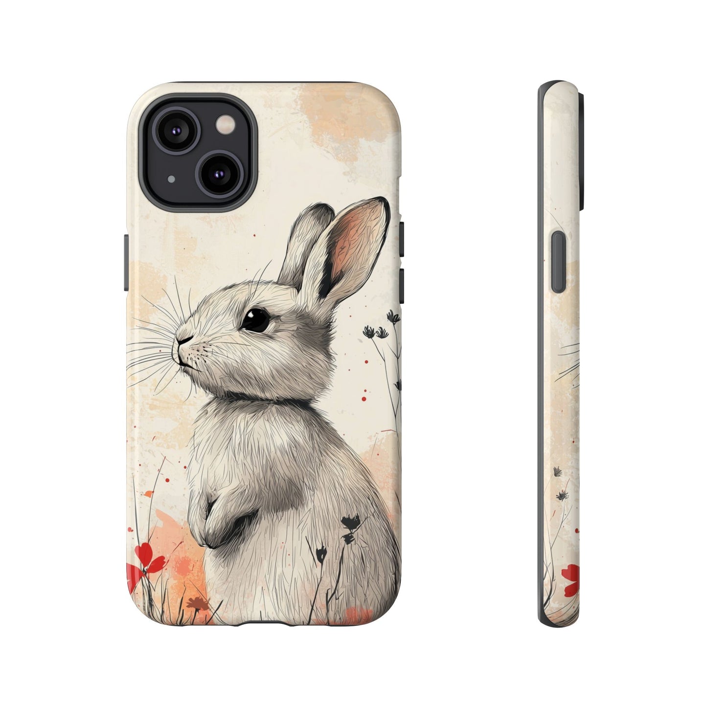 Curious Meadow: Gentle Rabbit Phone Case for iPhone, Samsung & Pixel