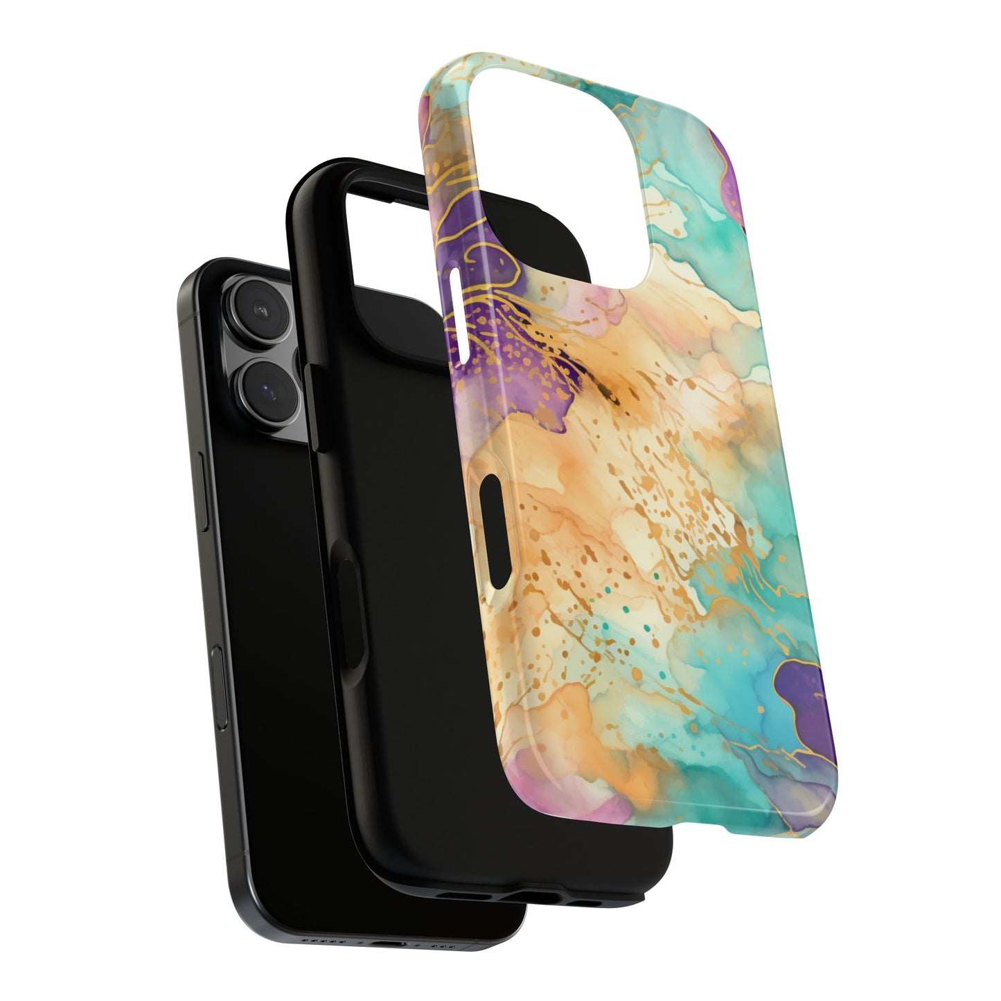 Golden Aura Abstract Watercolor Mobile Case