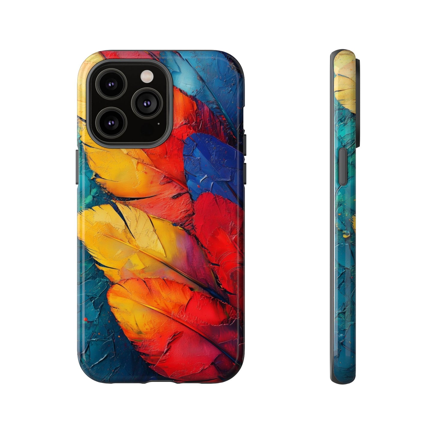 Tropical Macaw Feather Phone Case for iPhone, Samsung & Google Pixel