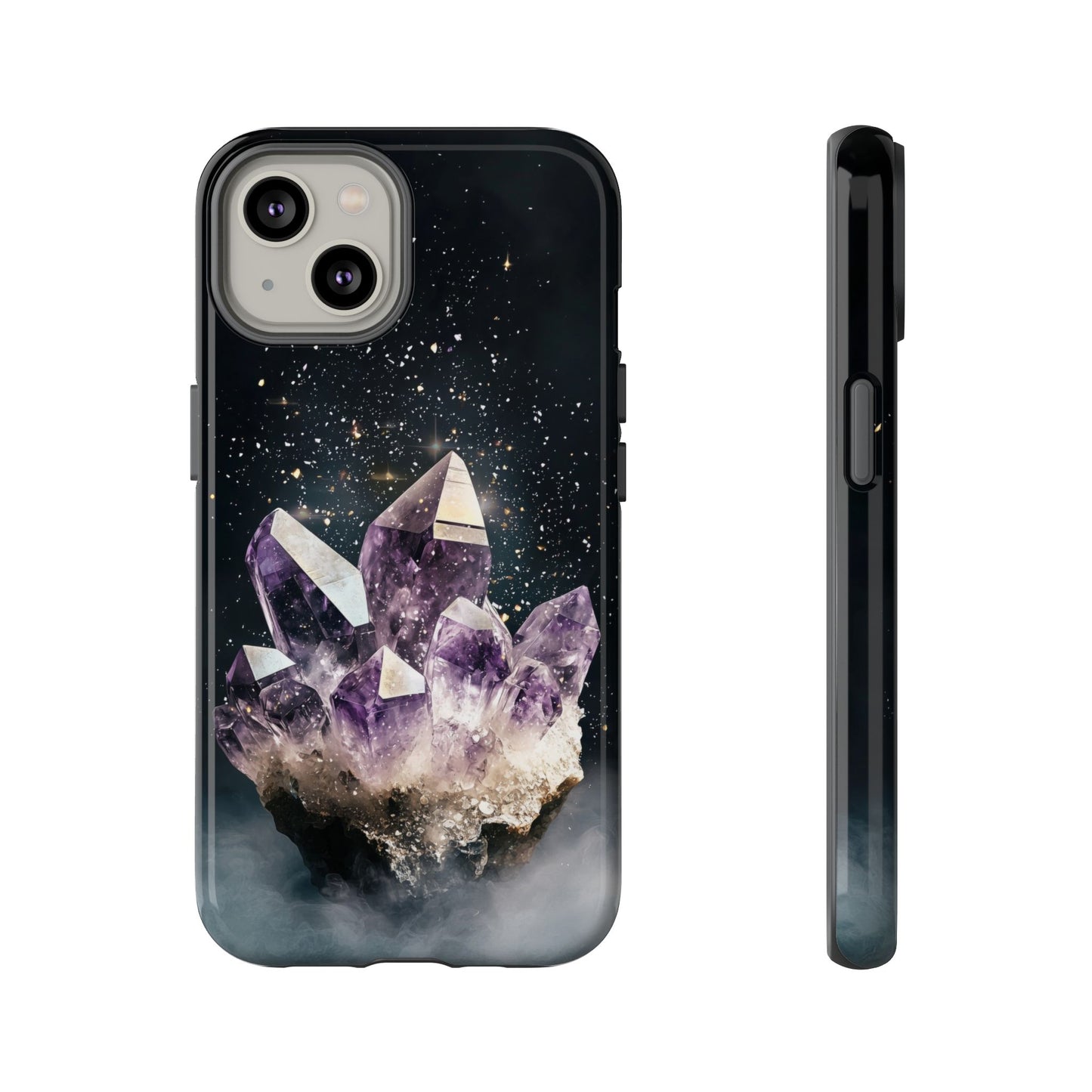 Celestial Amethyst Crystal Phone Case for iPhone, Samsung & Google Pixel