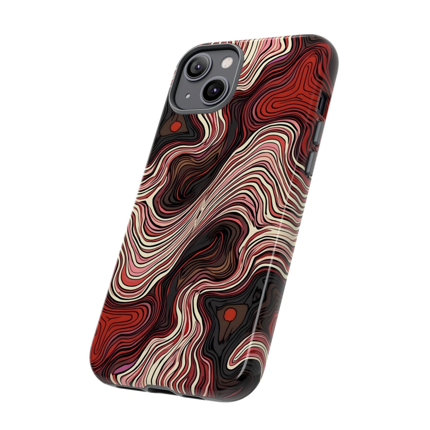 Abstract wavy illusion with swirling lines | Pattern Design