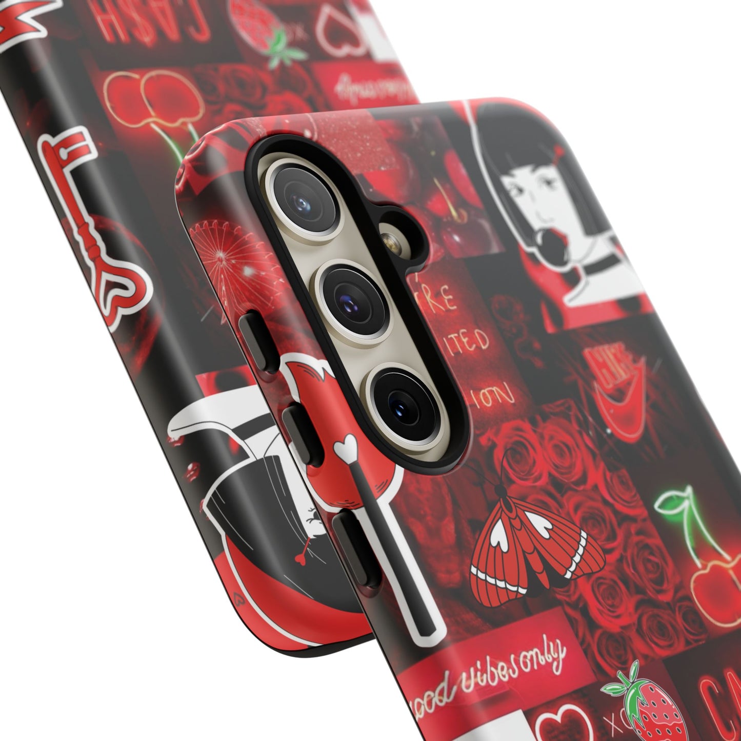 Red Pop Art Neon Vibes Phone Case