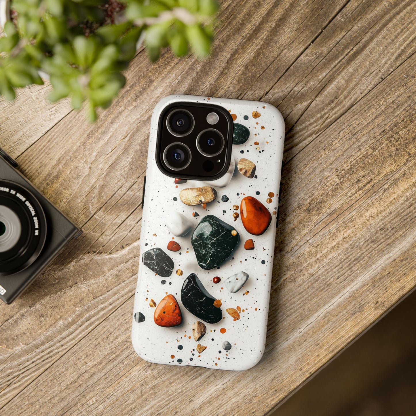Marble Mosaic Charm – Terrazzo Stone Phone Case for iPhone, google Pixel & Samsung