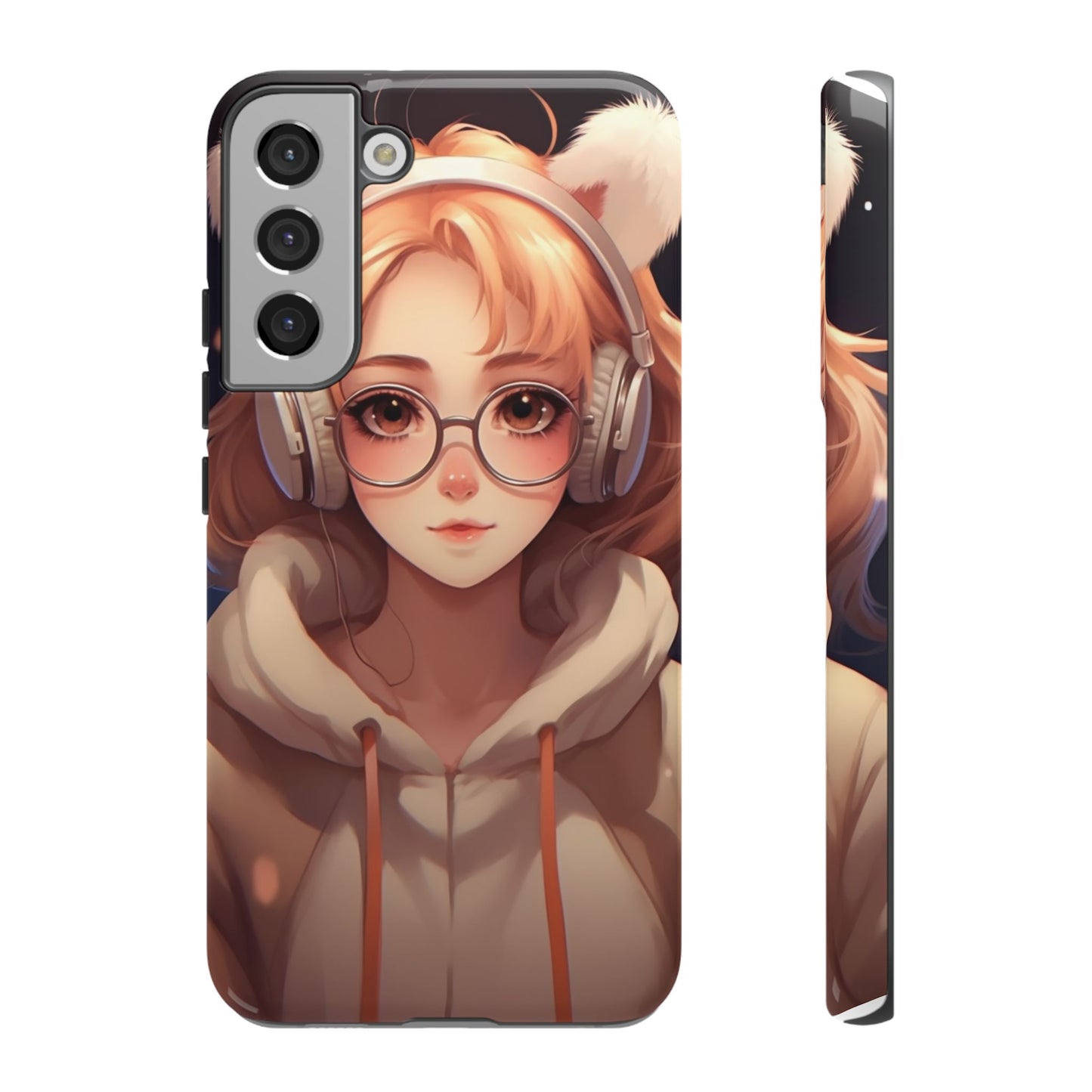 Anime Girl Phone Case - Cute Aesthetic Cover for iPhone, Samsung & Google Pixel, Girly Phone Case, Kawaii Lover Gift
