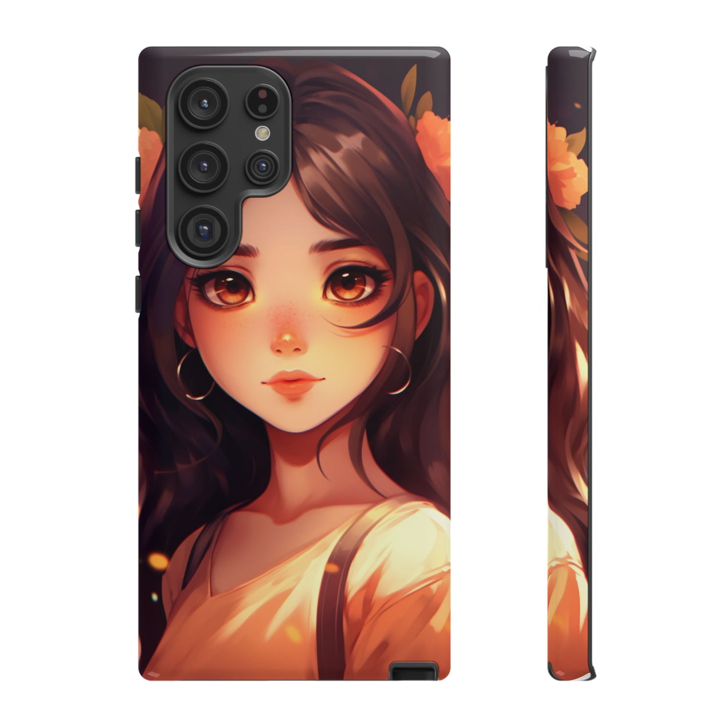 Anime Girl Phone Case - Cute Aesthetic Cover for iPhone, Samsung & Google Pixel, Kawaii Phone Case, Girly Phone Case, Anime Lover Gift