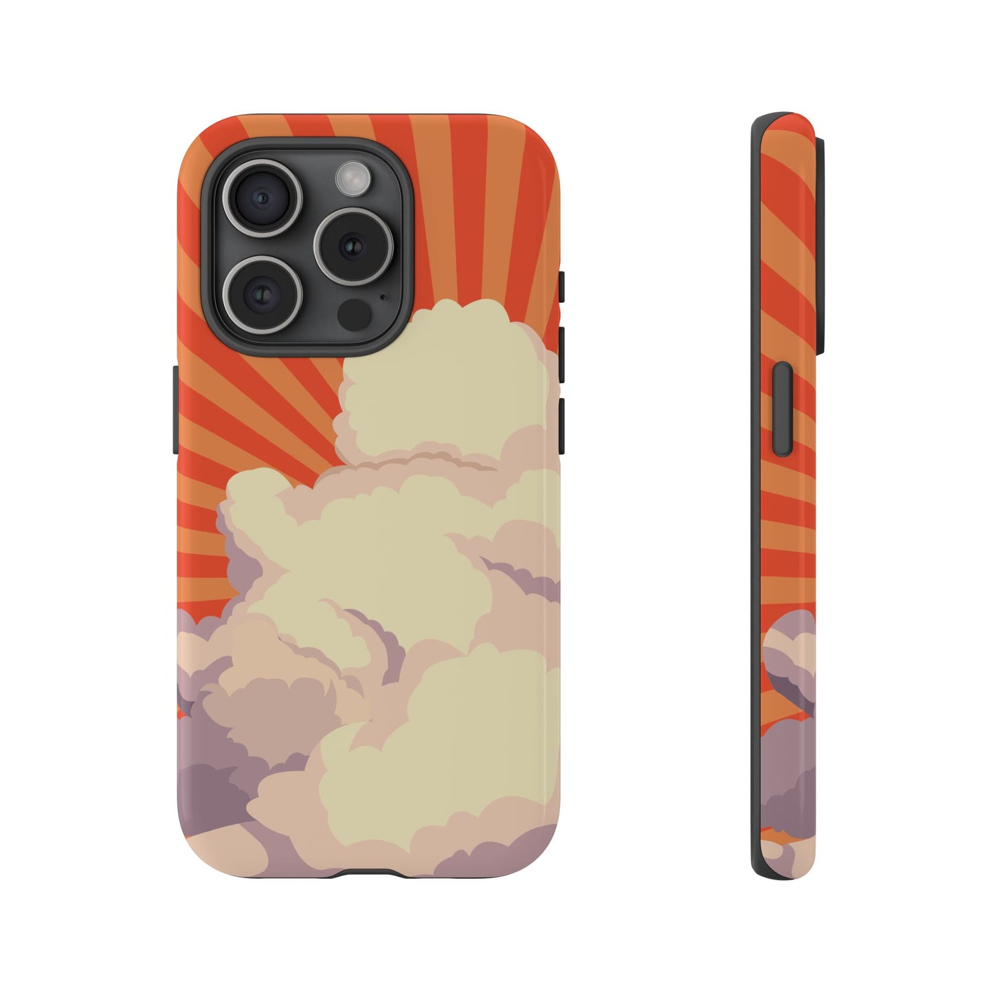 Retro Groovy Cloud Phone Case β 70s Aesthetic for iPhone, Samsung & Google Pixel