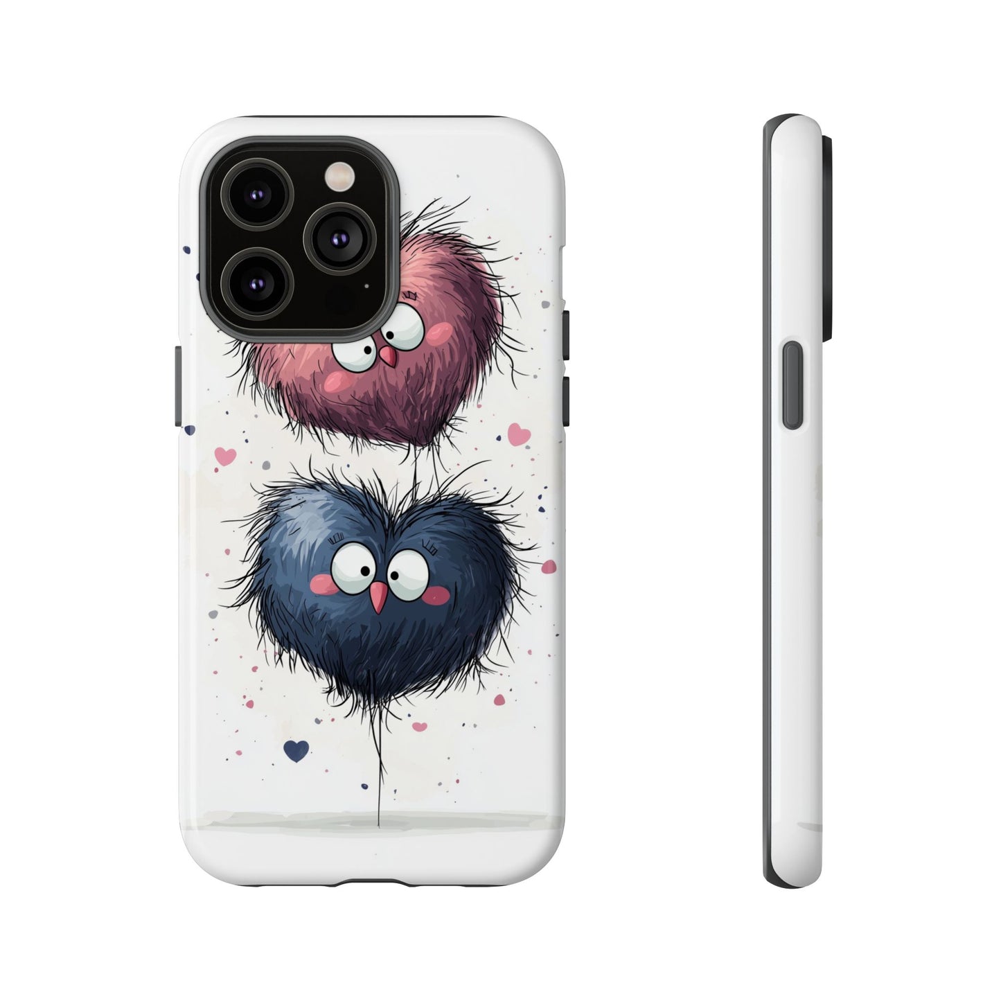 Fluffy Love Duo - Cute Anime Phone Case for iPhone, Samsung, Google Pixel