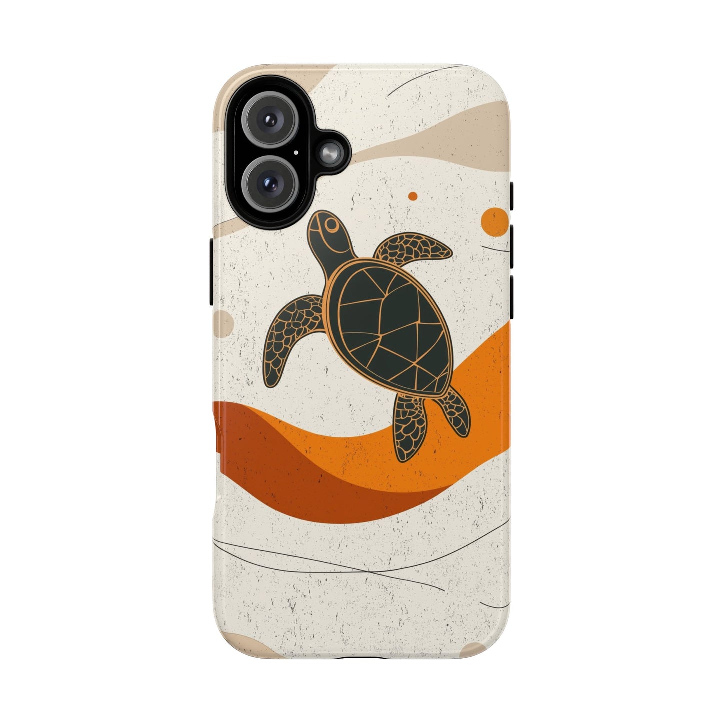 Flow of the Tide: Abstract Turtle Drift Phone Case for iPhone, Samsung & Pixel
