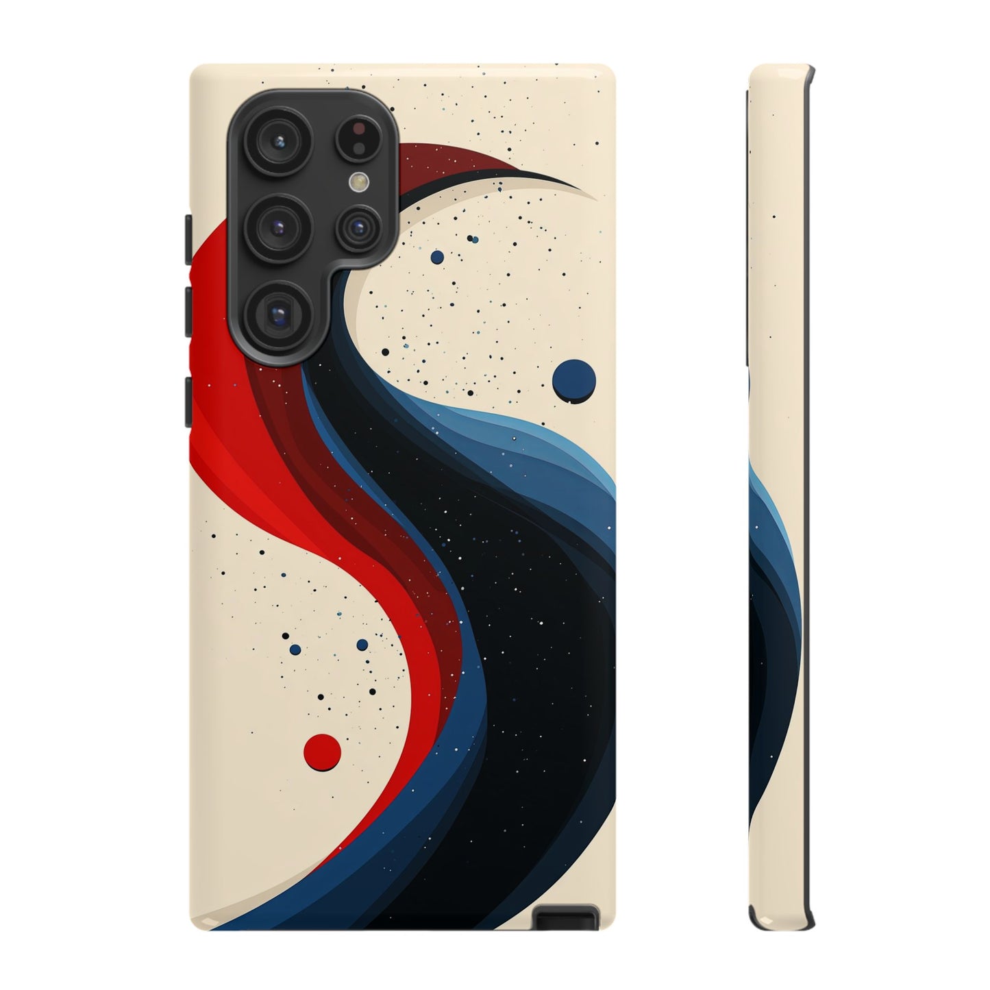Galactic Drift – Cosmic Wave Abstract Phone Case for iPhone, Samsung & Pixel