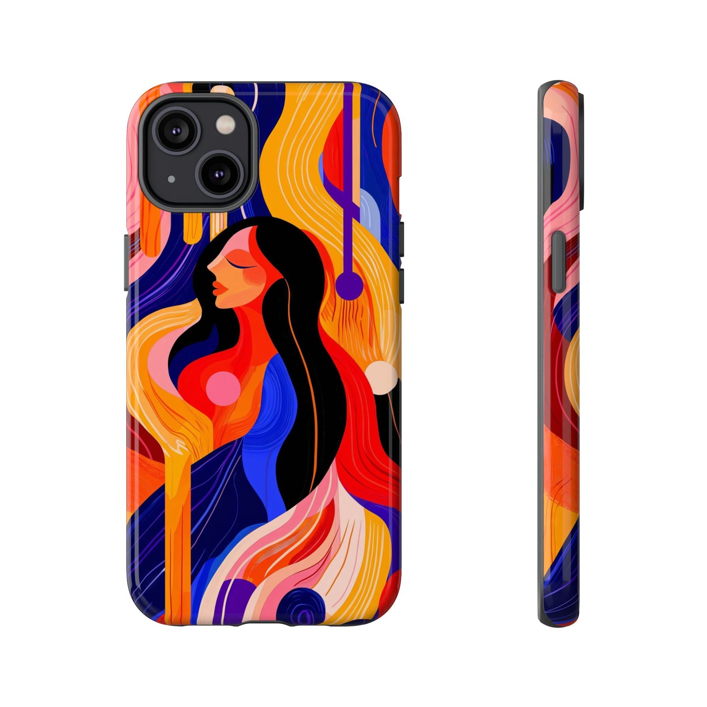 Muse in Motion – Abstract Goddess Phone Case for iPhone, Samsung & Pixel