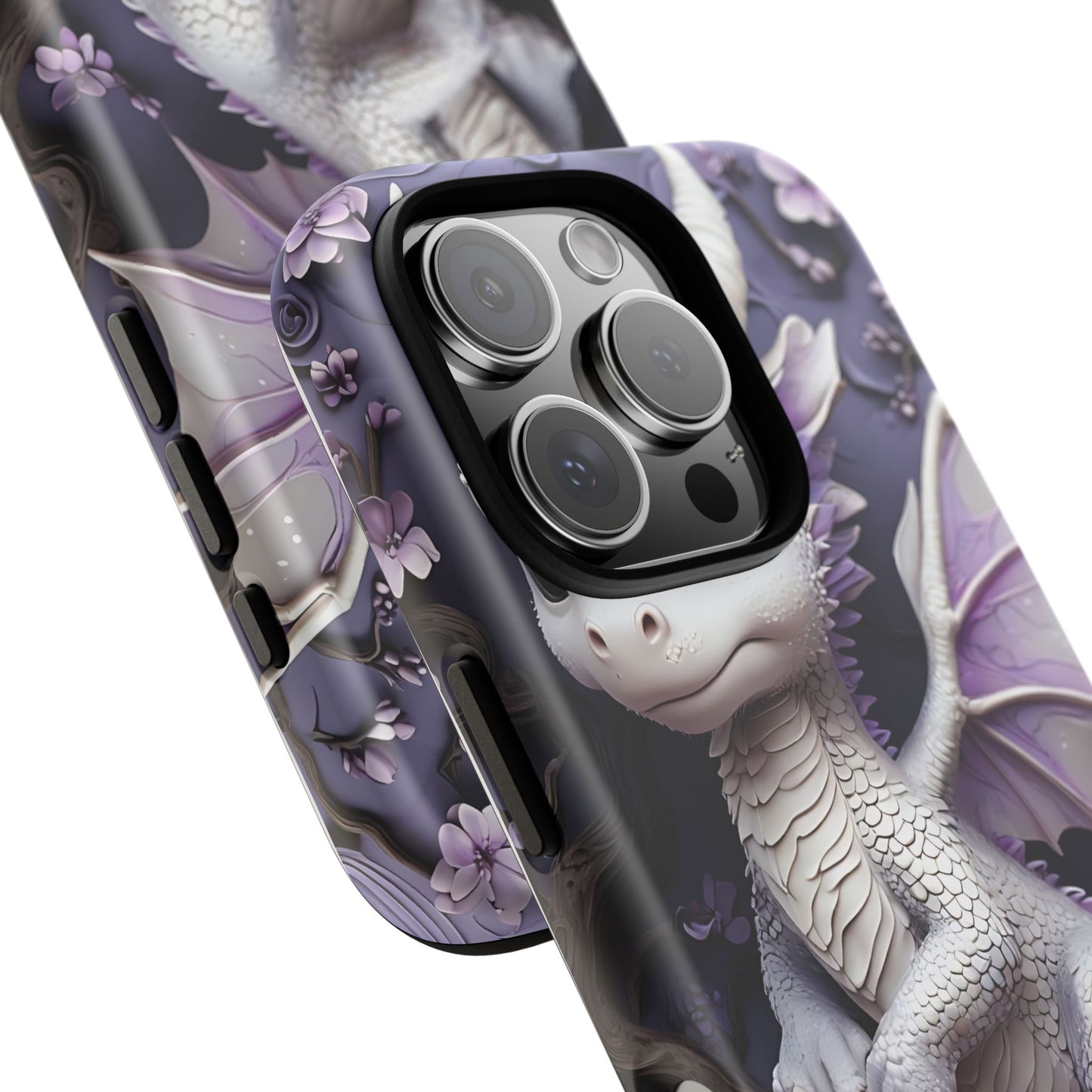 Charming Young Dragon on a Branch Phone Case Design