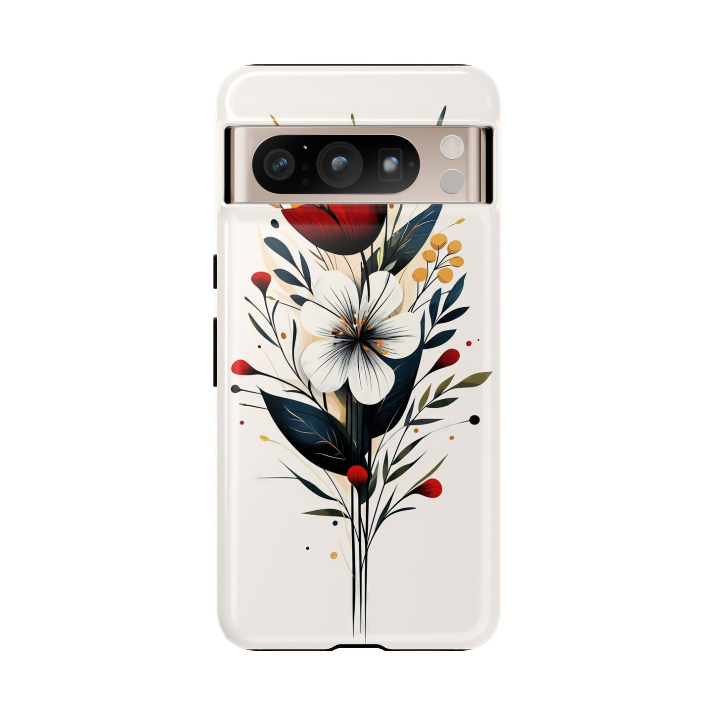 Wild Bloom – Minimal Floral Phone Case for iPhone, Pixel & Samsu