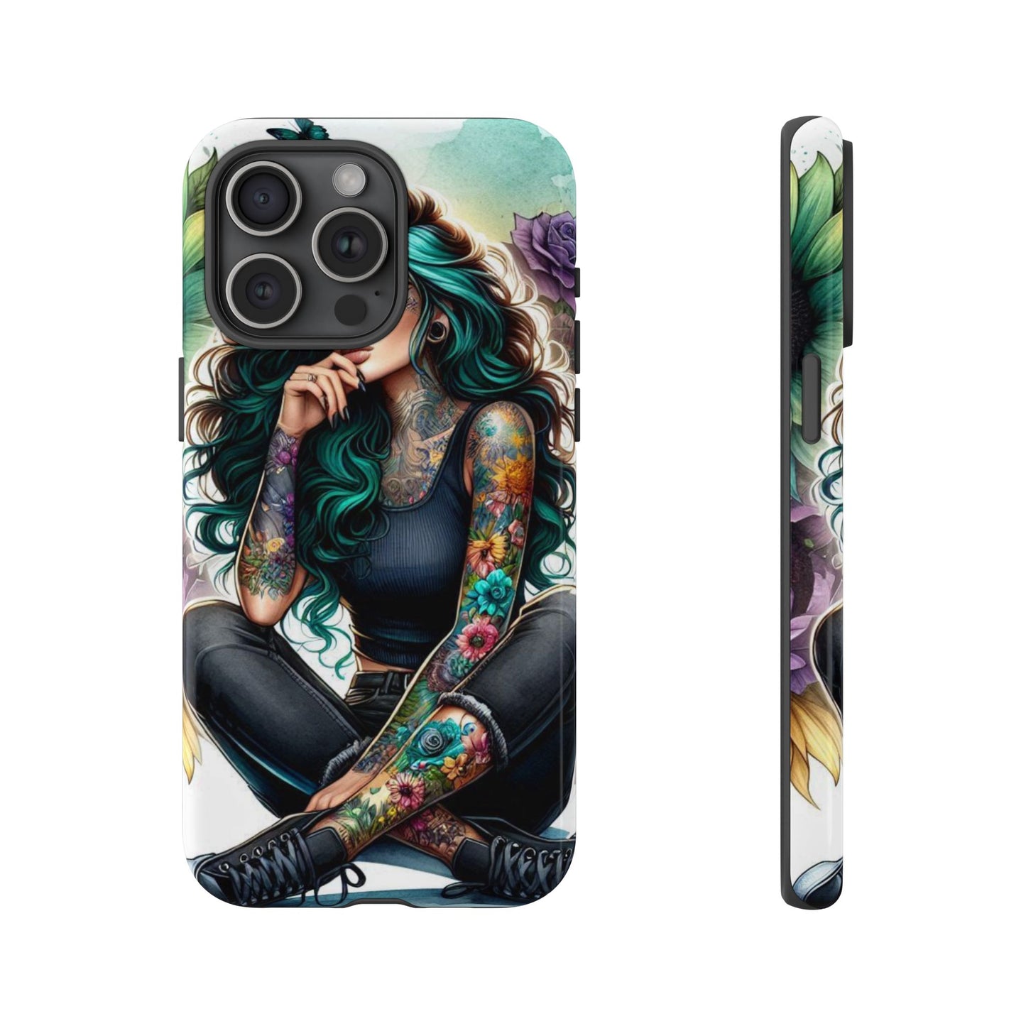 Urban Wildflower – Edgy Tattooed Beauty Mobile Cover
