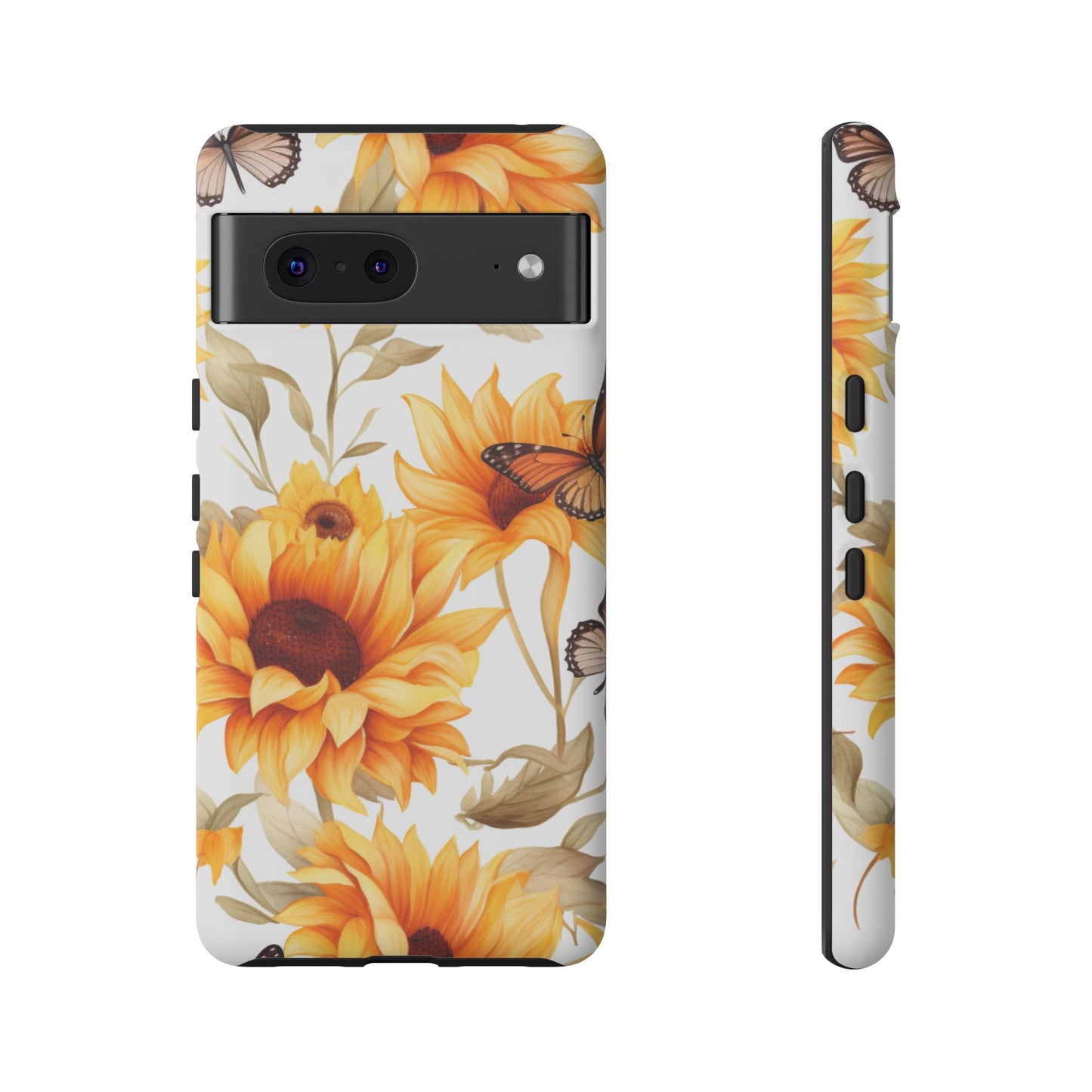 Sunflower & Butterfly Aesthetic Mobile Case – Bright & Nature-Inspired