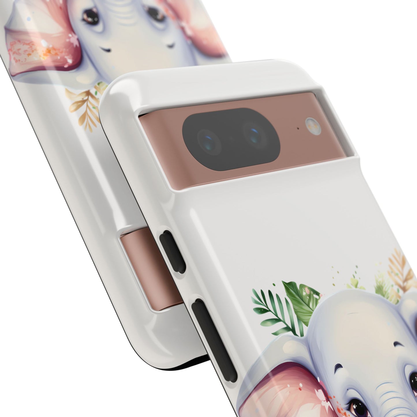 Adorable Baby Elephant Mobile Cover – Floral Fantasy Art