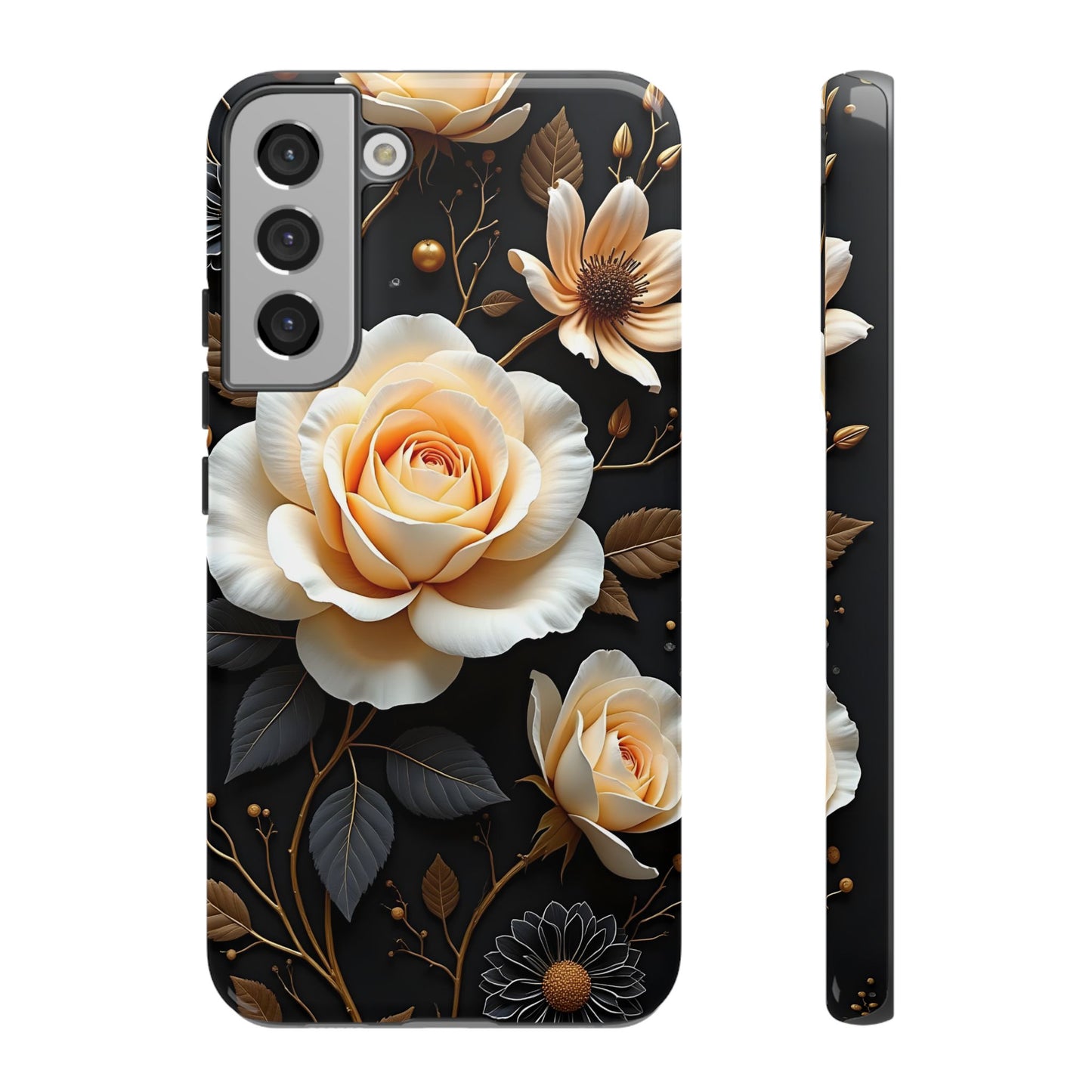 Elegant 3D Floral Design, Botanical Phone Case design for Iphone.