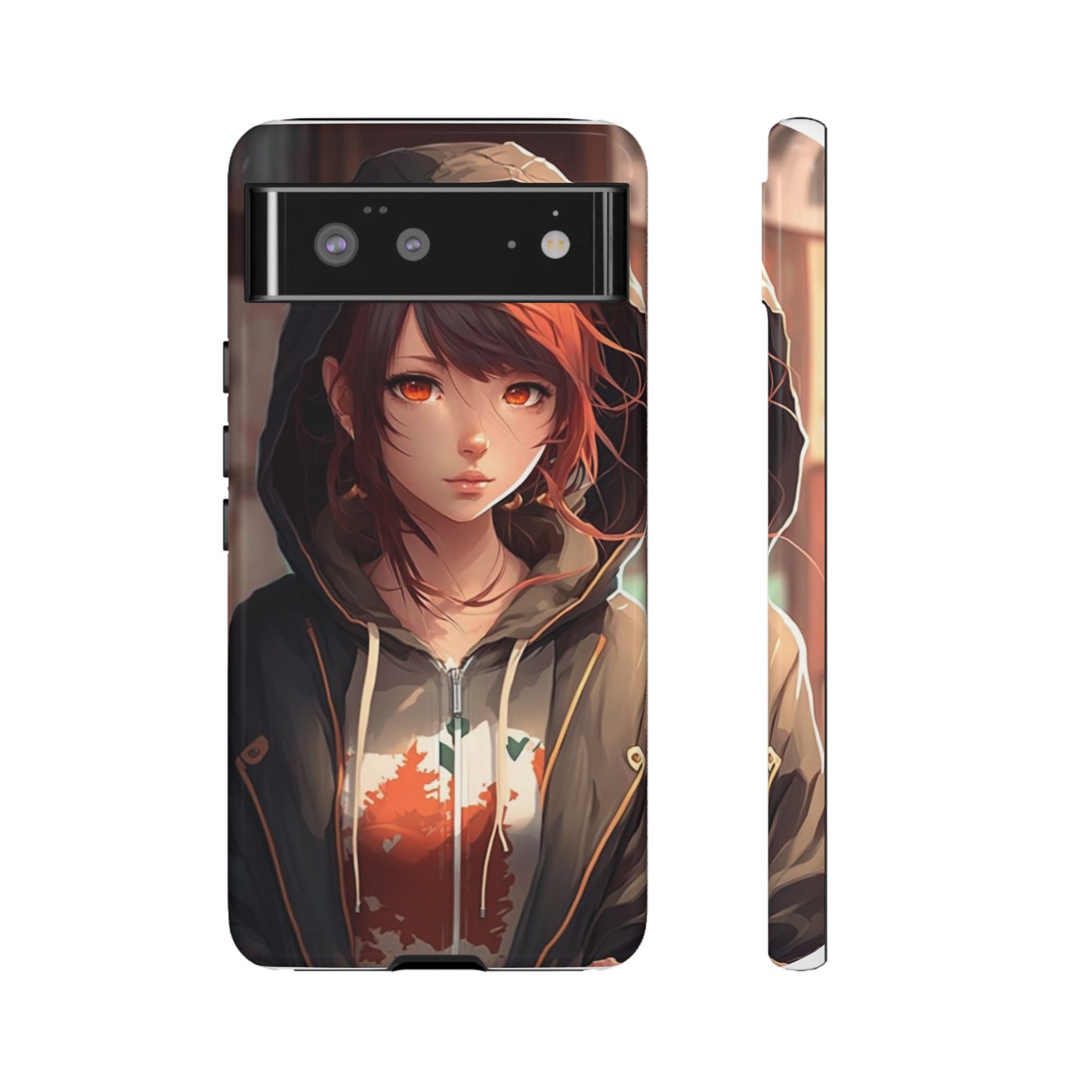 Anime Girl Phone Case - Cute Aesthetic Cover for iPhone, Samsung & Google Pixel, Girly Phone Case, Kawaii Lover Gift