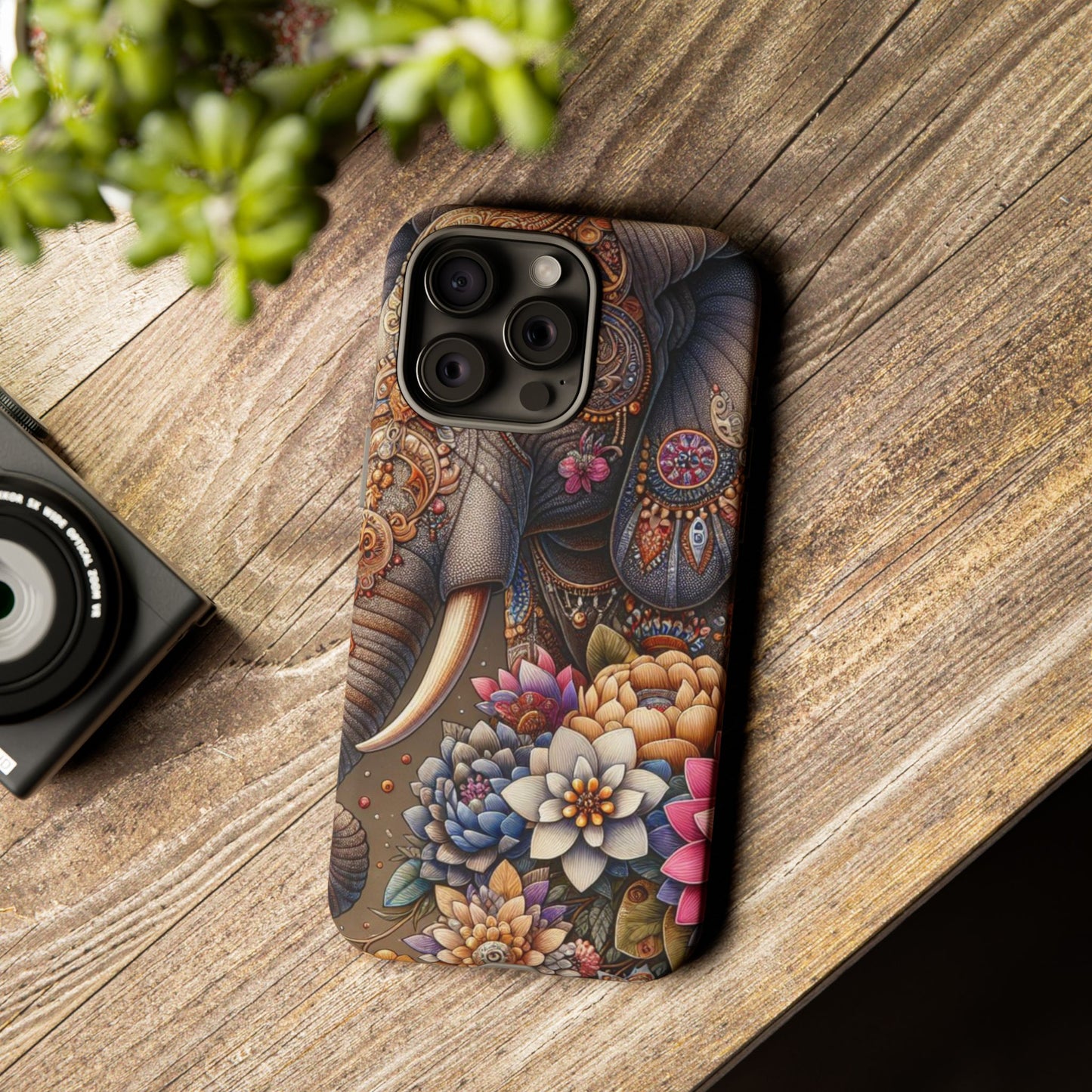 Royal Ornate Elephant Mobile Cover – Luxurious Bohemian Art