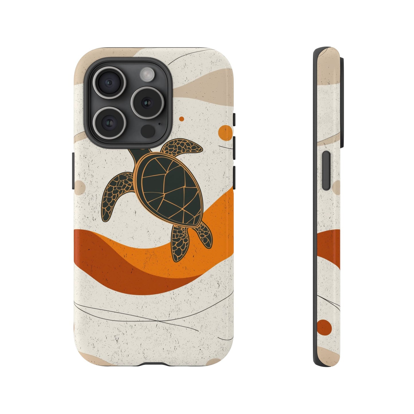 Flow of the Tide: Abstract Turtle Drift Phone Case for iPhone, Samsung & Pixel