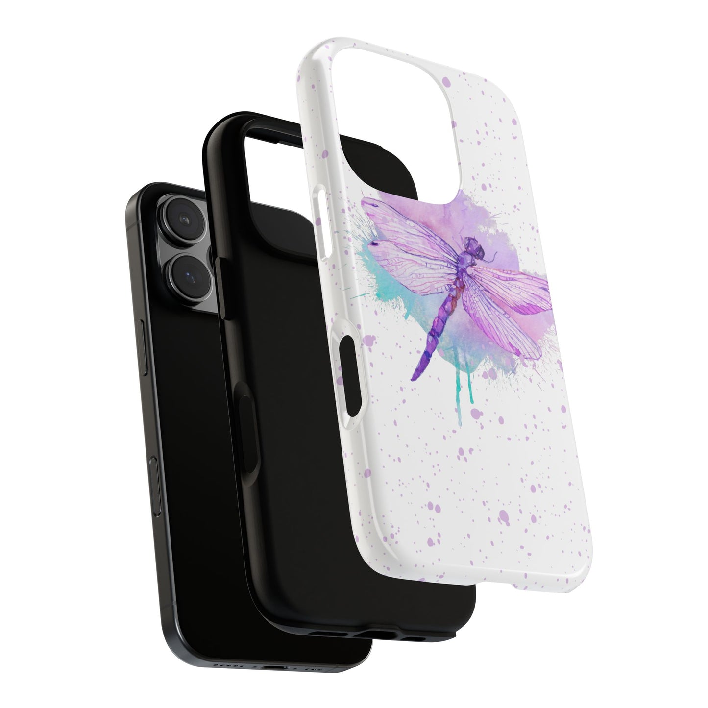 Watercolor Dragonfly Print Phone Case - iPhone, Samsung & Google Pixel Cover - Artistic Phone Case, Insect Lover Gift