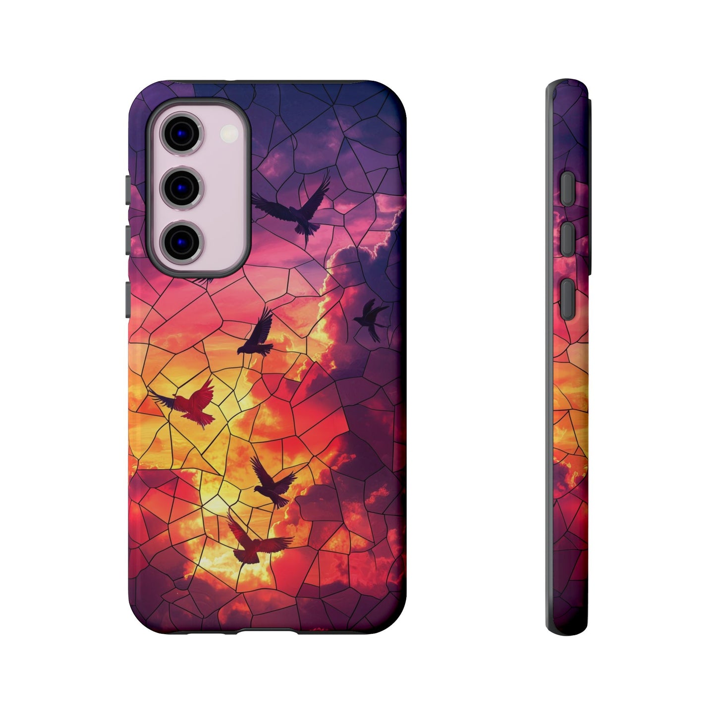 Chorus of Flight – Mosaic Birds Phone Case for iPhone, Samsung & Pixel