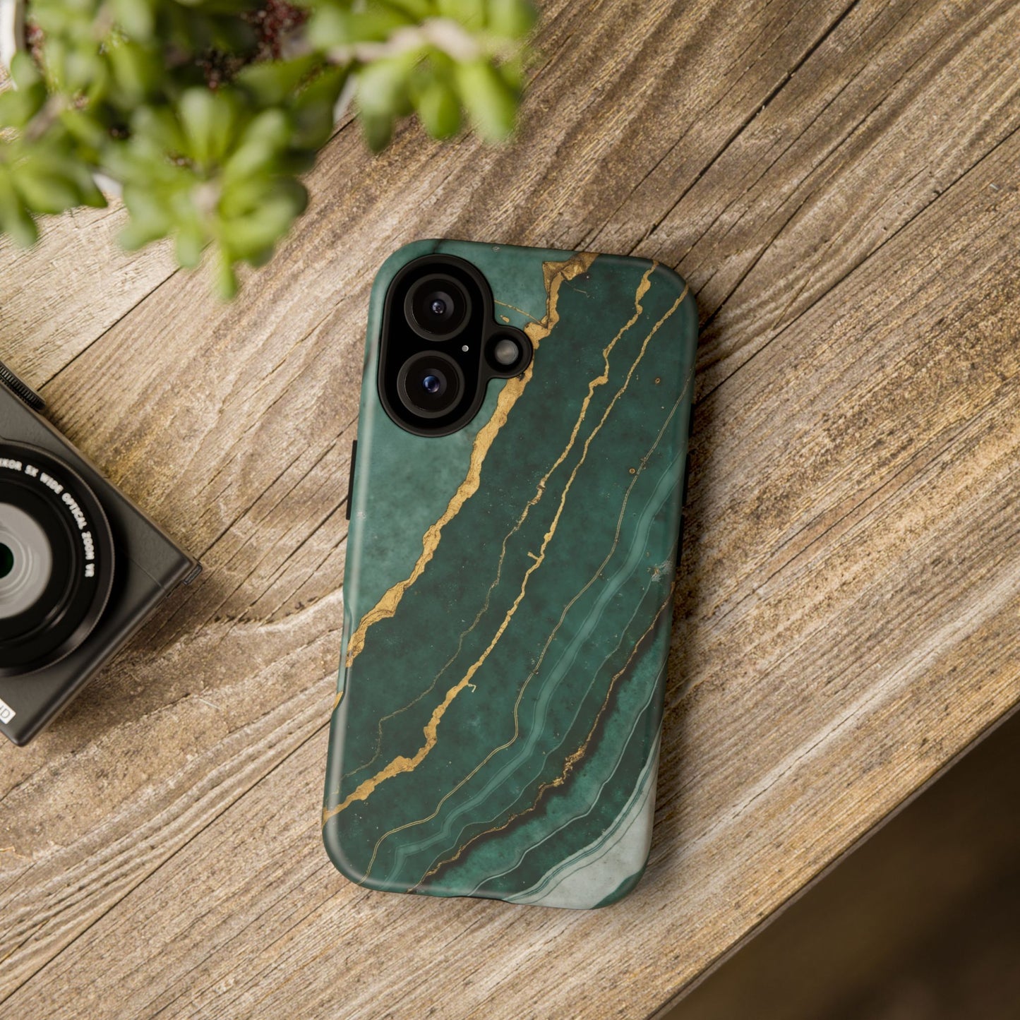 Jade Green Marble Case Design