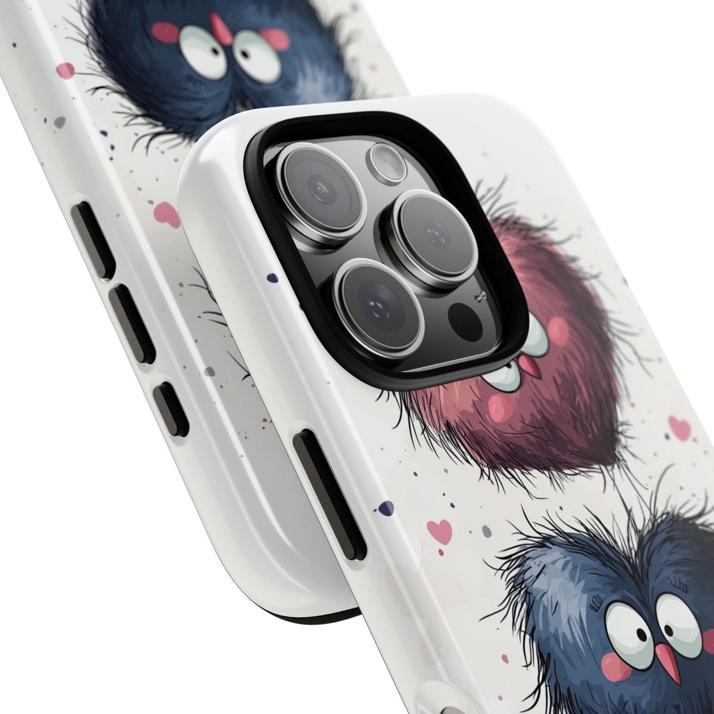 Fluffy Love Duo - Cute Anime Phone Case for iPhone, Samsung, Google Pixel