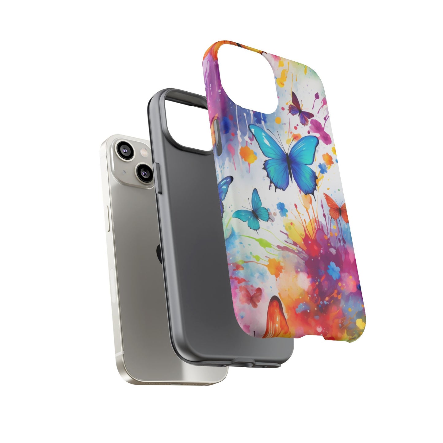 Vibrant Watercolor Butterfly Mobile Case