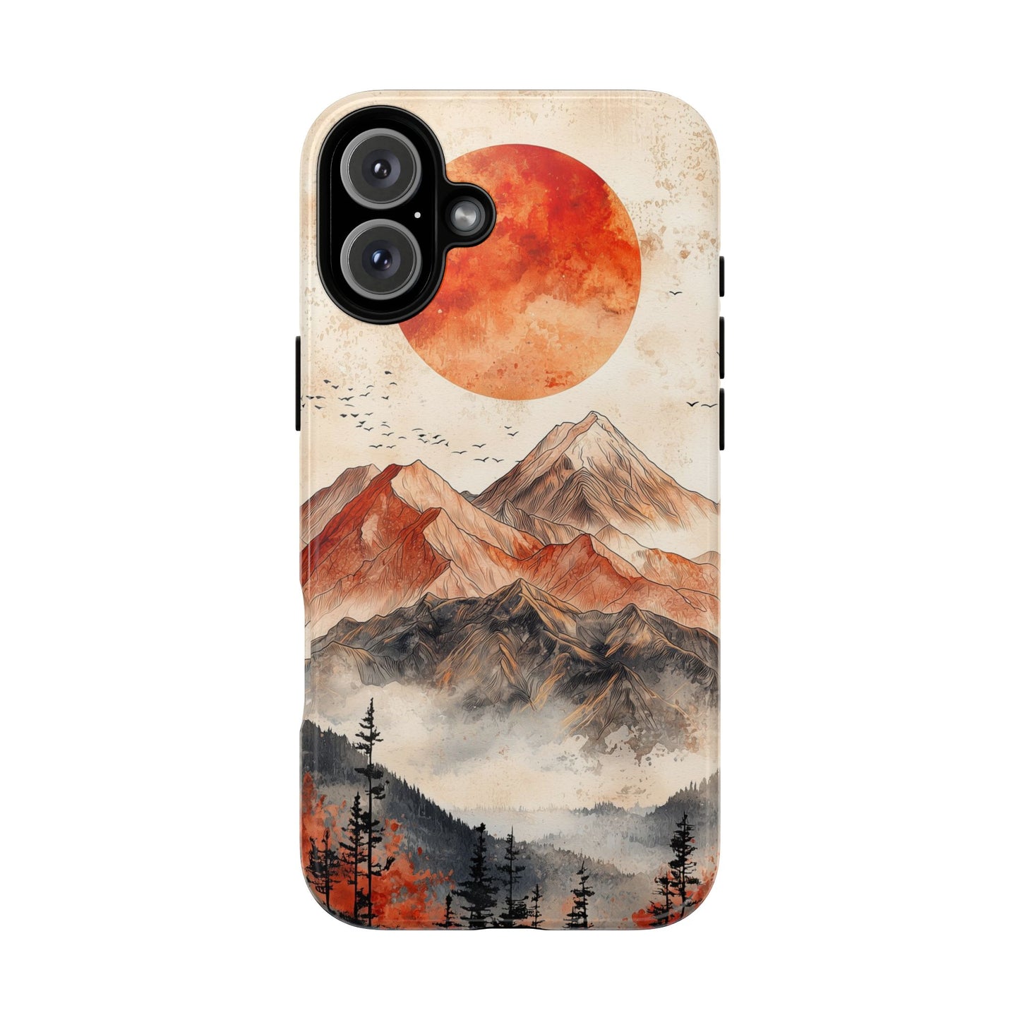 Boho Mountain Sunrise Phone Case for iPhone, Pixel & Samsung