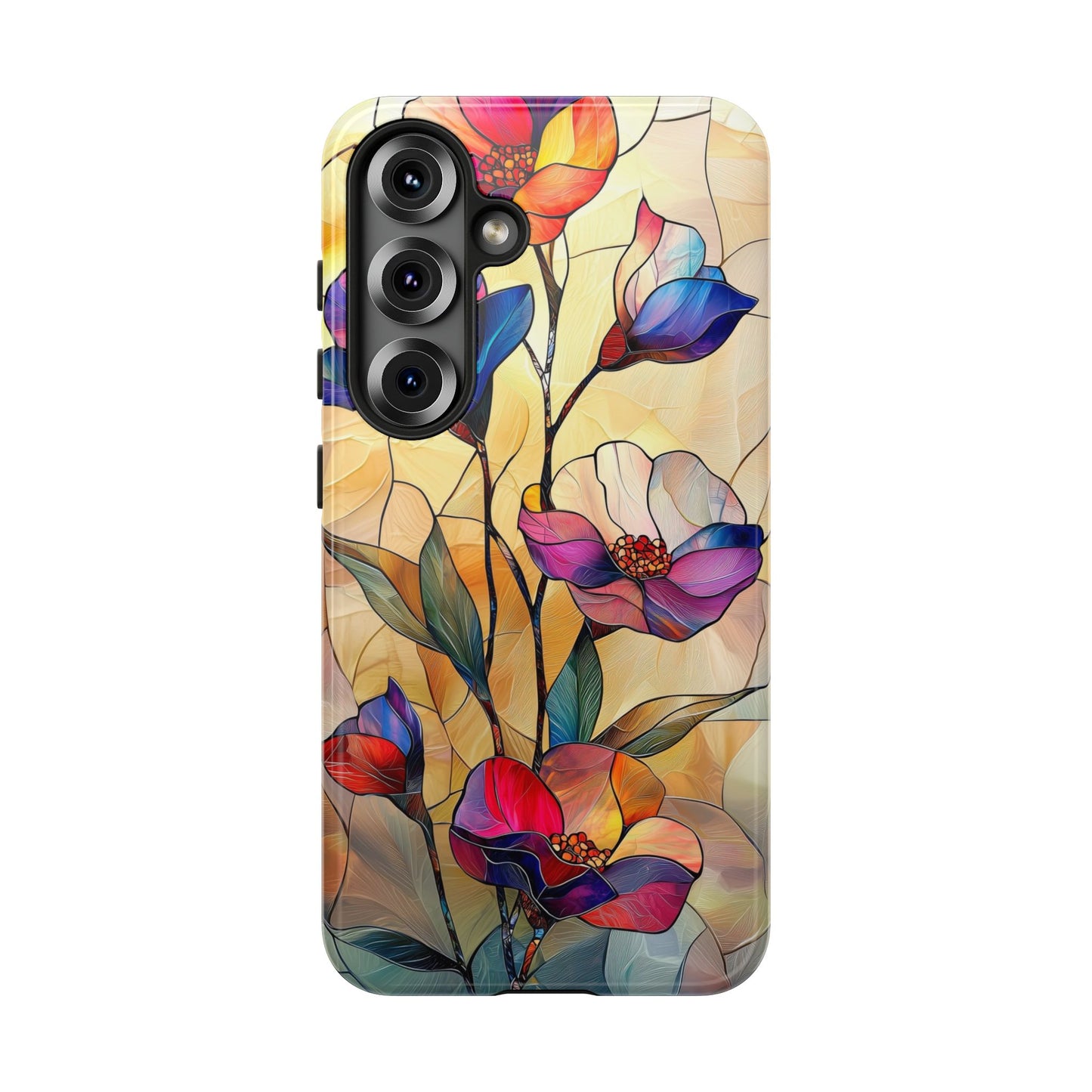 Pastel Garden – Dreamlike Stained Glass Phone Case for iPhone, Samsung & Pixel