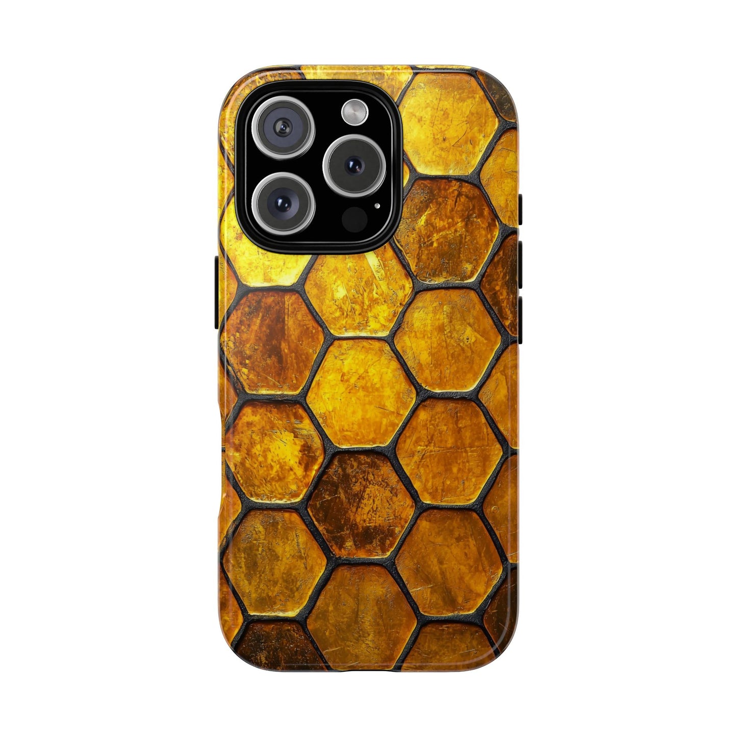 Golden Honeycomb Phone Case – iPhone, Google Pixel, Samsung