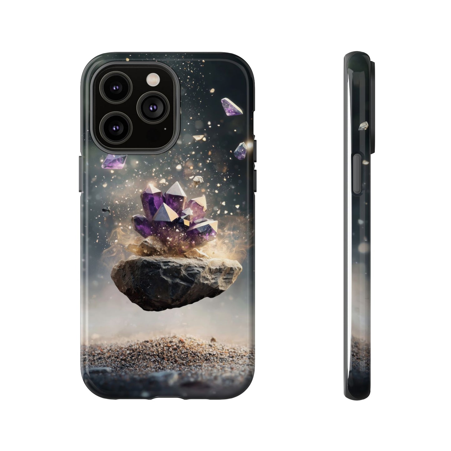 Mystic Amethyst Stones Phone Case for iPhone, Samsung & Google Pixel