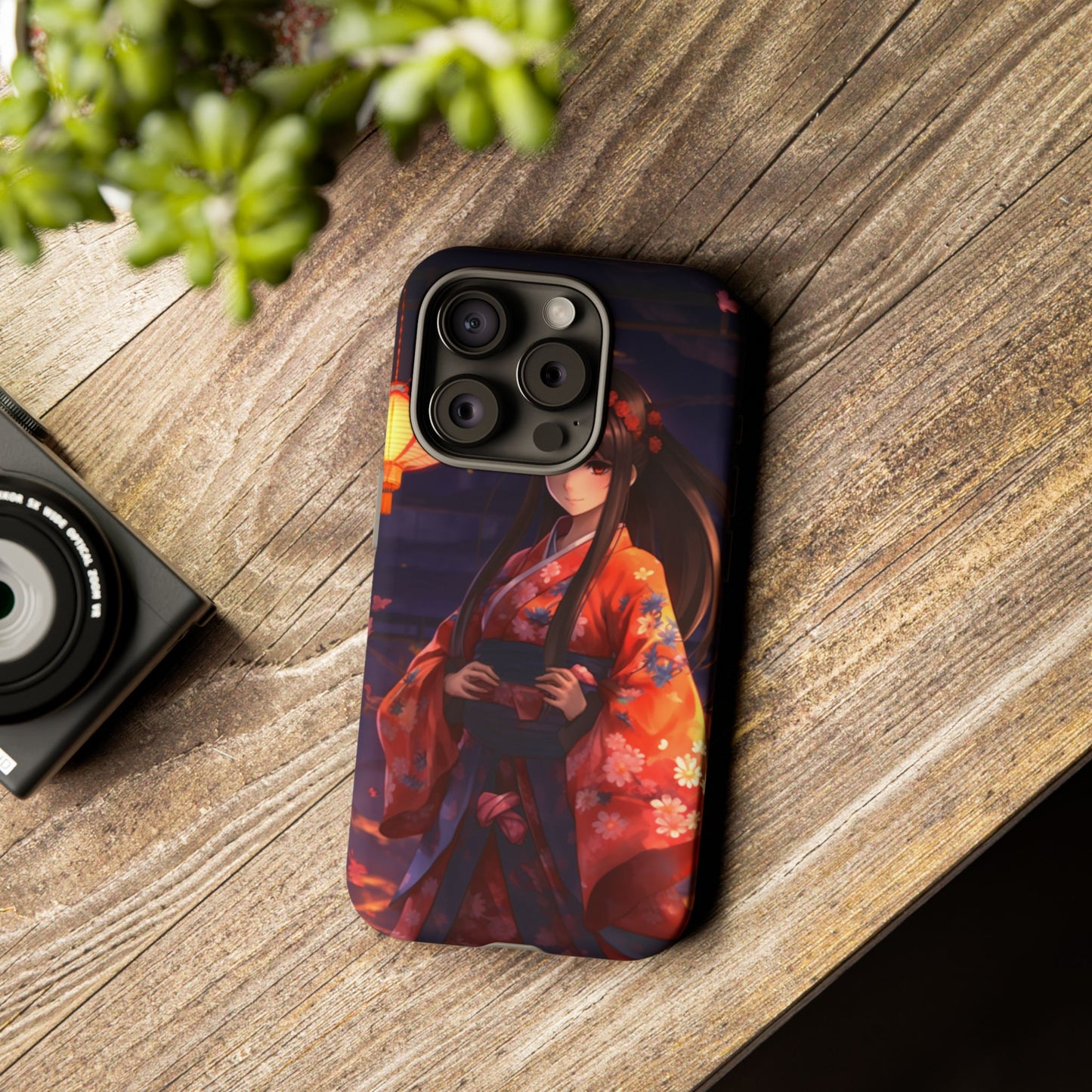 Anime Girl Phone Case - Cute Aesthetic Cover for iPhone, Samsung & Google Pixel, Girly Phone Case, Kawaii Phone Case, Anime Lover Gift