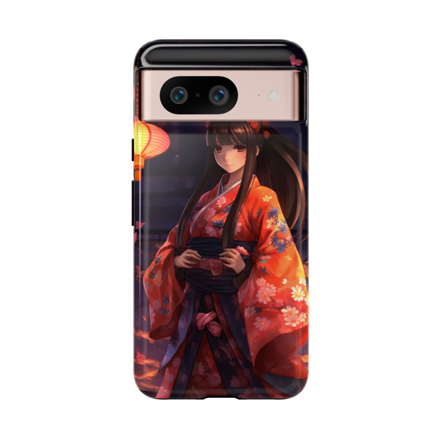 Anime Girl Phone Case - Cute Aesthetic Cover for iPhone, Samsung & Google Pixel, Girly Phone Case, Kawaii Phone Case, Anime Lover Gift