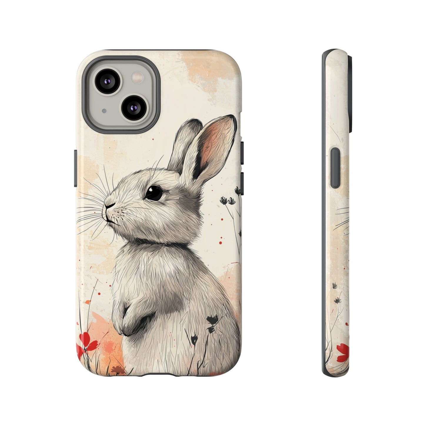 Curious Meadow: Gentle Rabbit Phone Case for iPhone, Samsung & Pixel