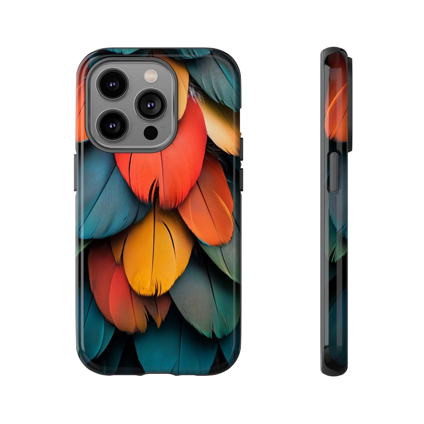Exotic Macaw Feather Phone Case for iPhone, Samsung & Google Pixel