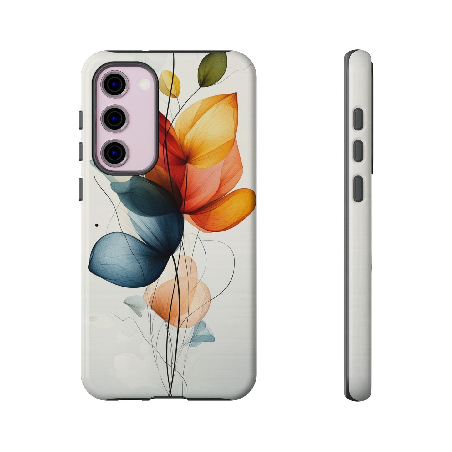 Whispering Petals – Elegant Floral Art Case for iPhone, Pixel & Samsung