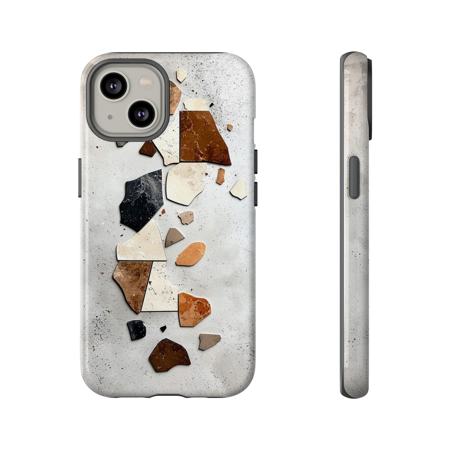 Modern Terrazzo Fragments Phone Case β Earthy & Minimalist for iPhone, google Pixel & Samsung