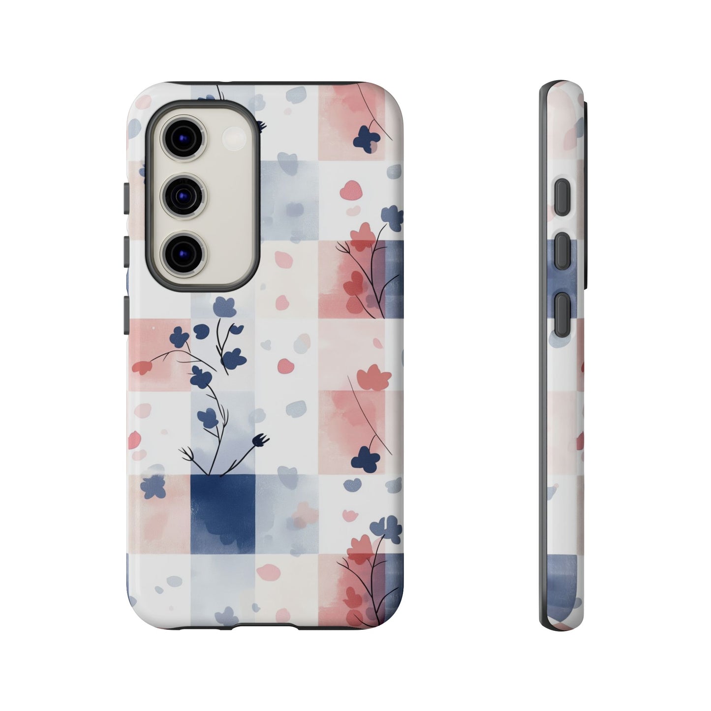 Kawaii Gingham Pastel Phone Case for iPhone, Samsung, Google Pixel