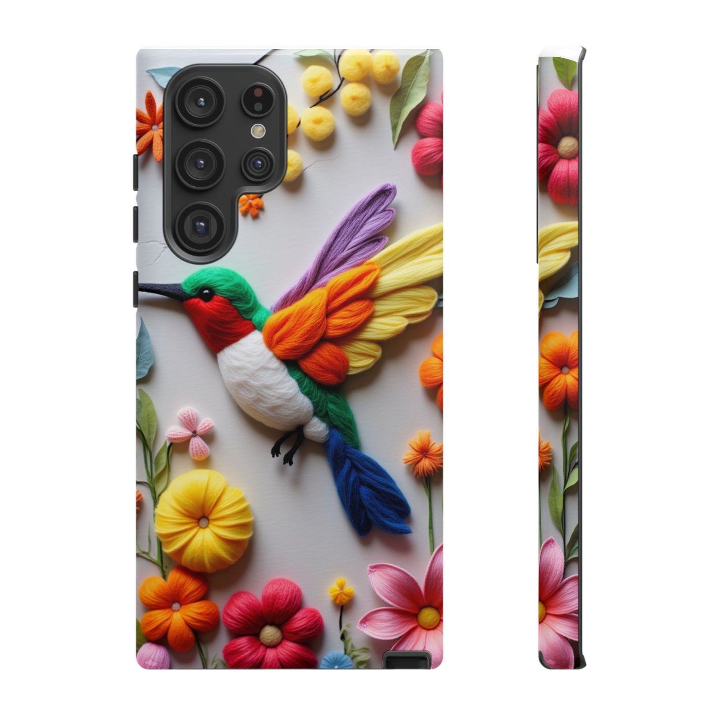 Elegant Hummingbird with Floral Mosaic Design | Nature's Artistic Vibes | iPhone 16 Pro