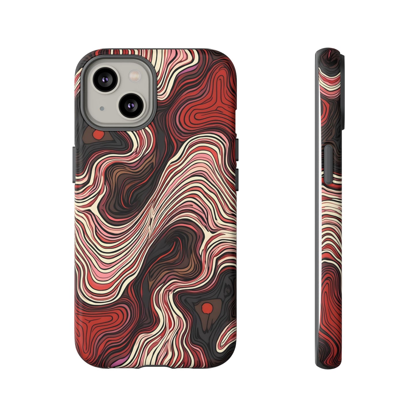 Abstract wavy illusion with swirling lines | Pattern Design