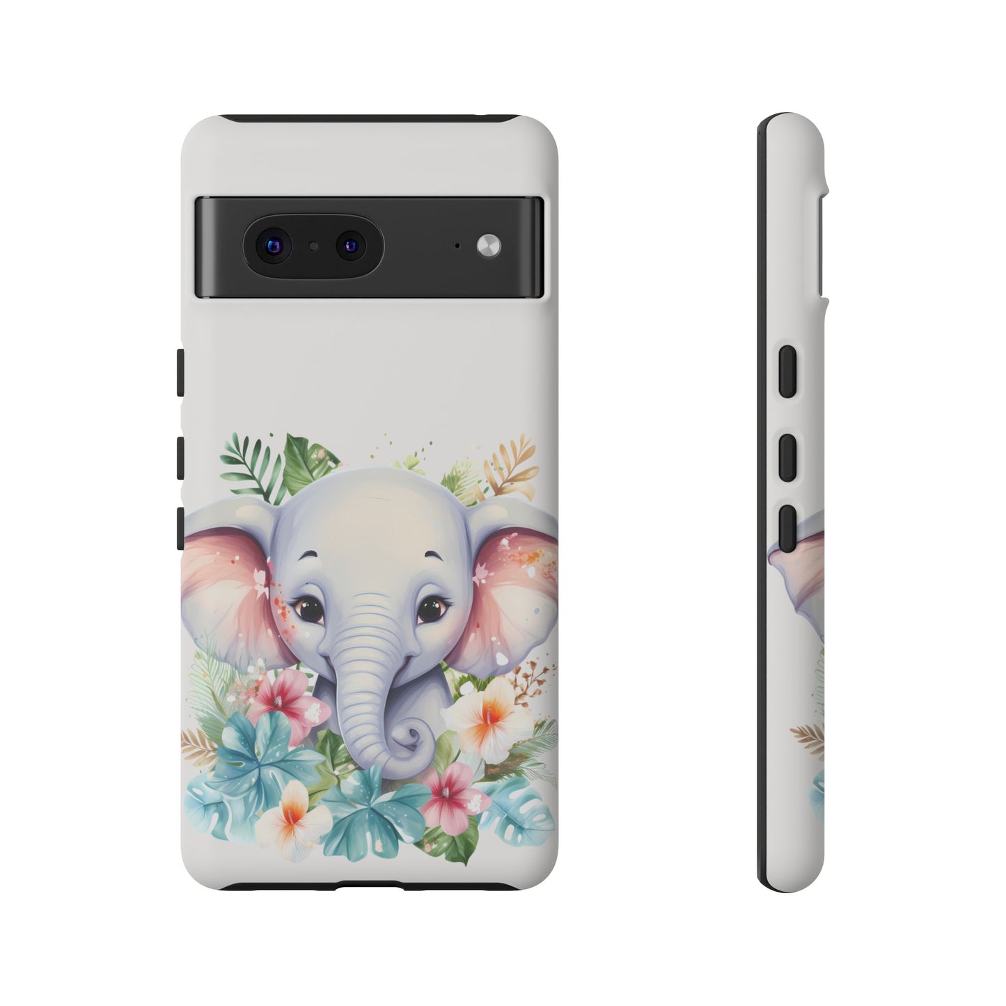 Adorable Baby Elephant Mobile Cover – Floral Fantasy Art