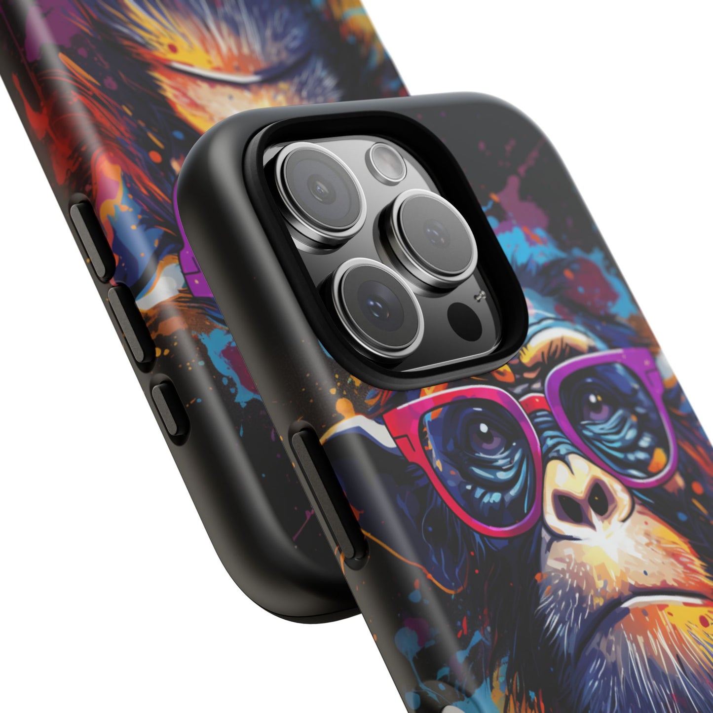 Grafitti Monkey Print Phone Case - iPhone, Samsung & Google Pixel Cover - Artistic Phone Case, Animal Lover Gift