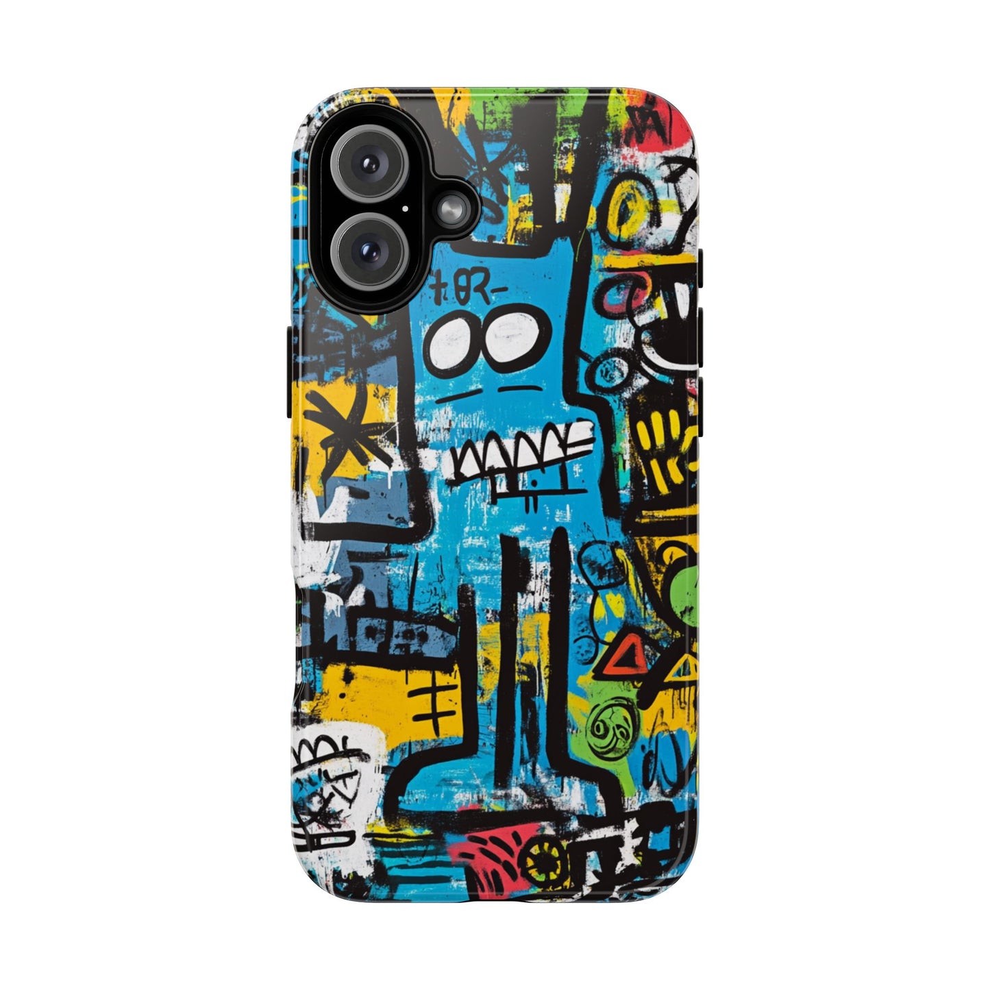 Basquiat Design Phone Case – Unique Street Art Protector - iPhone, Samsung & Google Pixel Cover - Artistic Painting Case, Art Lover Gift
