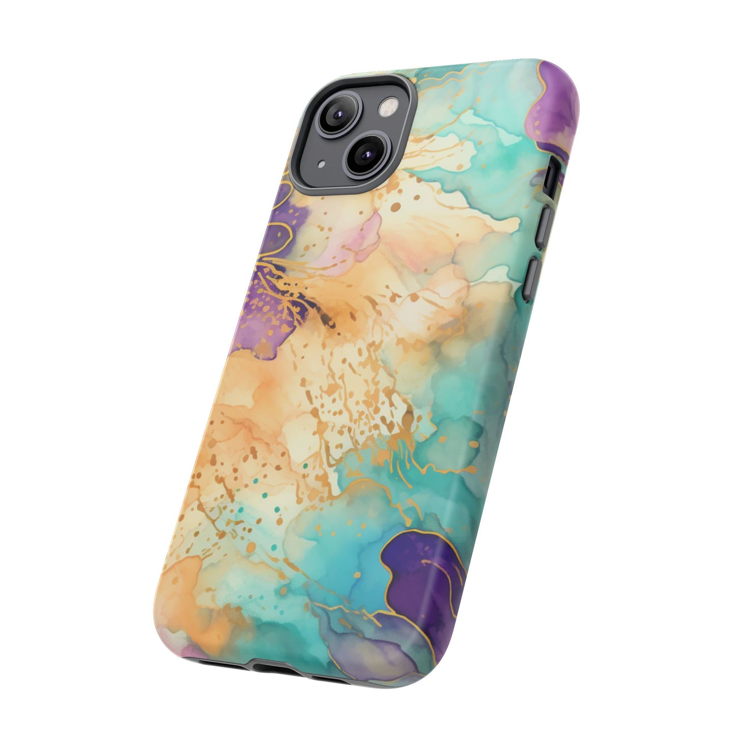Golden Aura Abstract Watercolor Mobile Case