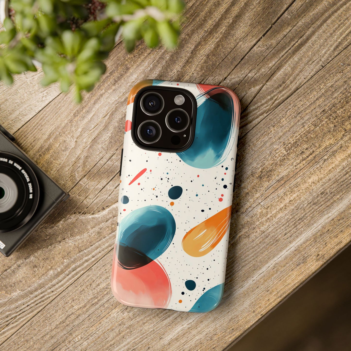 Color Swirl Splash – Abstract Art Phone Case for iPhone, Samsung & Pixel